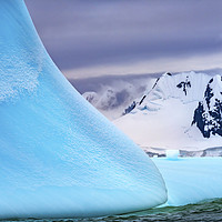 Buy canvas prints of Floating Blue Iceberg Glaciers Antarctica by William Perry