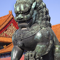 Buy canvas prints of Dragon Statue Gugong Forbidden City Beijing China by William Perry