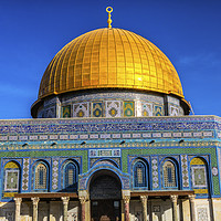 Buy canvas prints of Dome of the Rock Islamic Mosque Temple Mount Jerus by William Perry