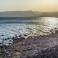 Buy canvas prints of Sea of Galilee Capernum Outside Peter's House Isra by William Perry