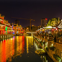 Buy canvas prints of Water Canal Wuxi Jiangsu China by William Perry