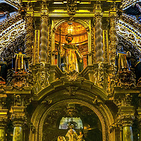 Buy canvas prints of Chapel Rosary Santa Domingo Church Puebla Mexico by William Perry