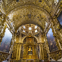Buy canvas prints of Templo Santa Domingo Church Chapel Rosary Puebla M by William Perry