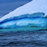 Buy canvas prints of Floating Blue Green Iceberg Antarctica by William Perry