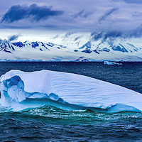 Buy canvas prints of Blue Green Iceberg Antarctica by William Perry