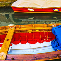 Buy canvas prints of Colorful Boats Canal Venice Italy by William Perry
