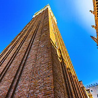Buy canvas prints of Campanile Bell Tower Saint Mark's Square Piazza Ve by William Perry