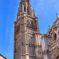 Buy canvas prints of Cathedral Spire Tower Toledo Spain by William Perry