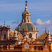 Buy canvas prints of Church of El Salvador Seville Spain by William Perry