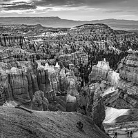 Buy canvas prints of Black White Sunrise Thor's Hammer Sunset Point Bry by William Perry