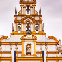 Buy canvas prints of Basilica de la Macarena Bell Tower Bronze Bells Catholic Church Seville Spain by William Perry