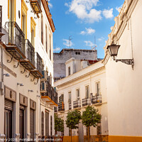 Buy canvas prints of Narrow Streets of Seville Spain City View by William Perry