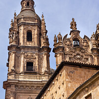 Buy canvas prints of Stone Tower New Salamanca Cathedral Spain by William Perry
