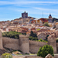 Buy canvas prints of Avila Walls Ancient Medieval City Castile Spain by William Perry