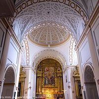 Buy canvas prints of Convento de Santa Teresa Basilica Altar Dome Avila Castile Spain by William Perry