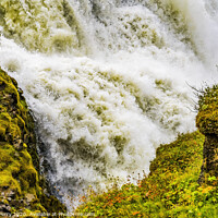Buy canvas prints of Gullfoss Waterfall Golden Circle Iceland by William Perry