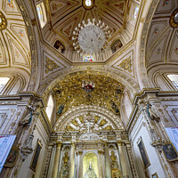 Buy canvas prints of Virgiin Mary Statue Basilica Our Lady Solitude Church Oaxaca Mexico by William Perry