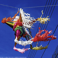 Buy canvas prints of Colorful Mexican Pinata Street Oaxaca Juarez Mexico by William Perry