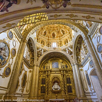 Buy canvas prints of Ornate Ceiling Dome Santo Domingo de Guzman Church Oaxaca Mexico by William Perry