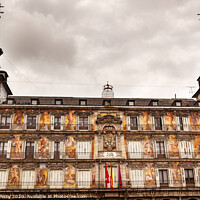 Buy canvas prints of Plaza Mayor Cityscape Towers Madrid Spain by William Perry