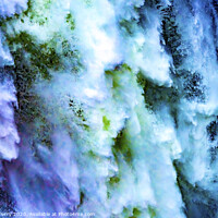 Buy canvas prints of Snoqualme Falls Waterfall Abstract Washington by William Perry