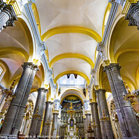 Buy canvas prints of Basilica Altar La Compania Church Puebla Mexico by William Perry
