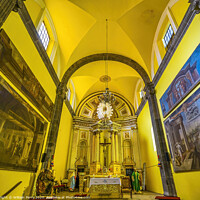 Buy canvas prints of Basilica Altar San Cristobal Church Puebla Mexico by William Perry
