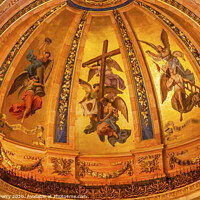 Buy canvas prints of Golden Frescos Dome San Francisco el Grande Madrid Spain by William Perry