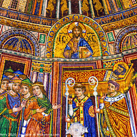 Buy canvas prints of Consecration  Mark's Body Mosaic Saint Mark Cathedral Venice Italy by William Perry