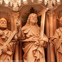 Buy canvas prints of Christ Disciple Statues Monestir Monastery of Montserrat Catalonia, Spain by William Perry