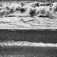 Buy canvas prints of Blacks and White Waves Peebles Reynisfjara Black Sand Beach Icel by William Perry