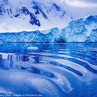 Buy canvas prints of Blue Glaciers Dorian Bay Antarctica by William Perry