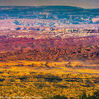 Buy canvas prints of Red Canyon San Rafael Reef View Area I-70 Highway Utah by William Perry