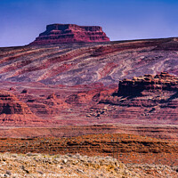 Buy canvas prints of Colorful Canyon Cliff Mexican Hat Monument Valley Utah by William Perry