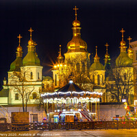 Buy canvas prints of Saint Sophia Sofiyskaya Square Kiev Ukraine by William Perry