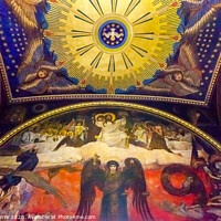 Buy canvas prints of Holy Spirit Angel Mosaics Basilica Saint Volodymyr Cathedral Kie by William Perry