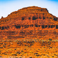 Buy canvas prints of Colorful Red Mountain Monument Valley Utah by William Perry
