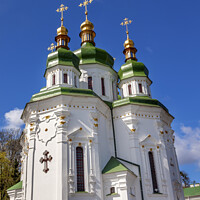 Buy canvas prints of Saint George Cathedral Vydubytsky Monastery Kiev Ukraine by William Perry