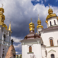 Buy canvas prints of Bell Tower Far Caves Church Lavra Kiev Ukraine by William Perry