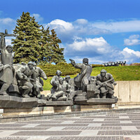 Buy canvas prints of Soviet Soldiers World War 2 Monument Kiev Ukraine by William Perry