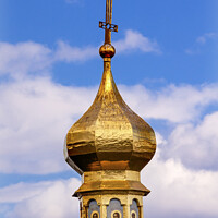 Buy canvas prints of Cross Golden Dome Lavra Cathedral Kiev Ukraine by William Perry