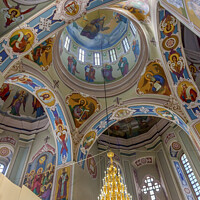 Buy canvas prints of Interior Saint George Cathedral Vydubytsky Monastery Kiev Ukraine by William Perry