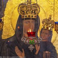 Buy canvas prints of Incense Burners Madonna Icon Saint Nicholas Church Kiev Ukraine by William Perry