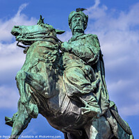 Buy canvas prints of Bogdan Khmelnitsky Equestrian Statue Sofiyskaya Square Kiev Ukra by William Perry