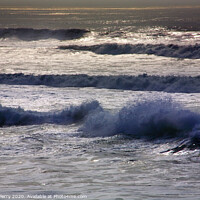 Buy canvas prints of Blue Waves Pacific Ocean San Francisco California by William Perry
