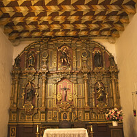 Buy canvas prints of Chapel Interior Mission Dolores Saint Francis de Assis San Franc by William Perry