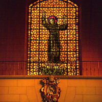 Buy canvas prints of Saint Francis Stained Glass Mission Dolores San Francisco California by William Perry