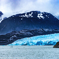 Buy canvas prints of Blue Glacier Lake Torres del Paine National Park Chile by William Perry