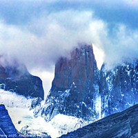 Buy canvas prints of Towers Torres del Paine National Park Chile by William Perry