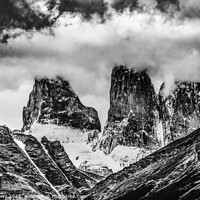 Buy canvas prints of Towers Torres del Paine National Park Chile by William Perry